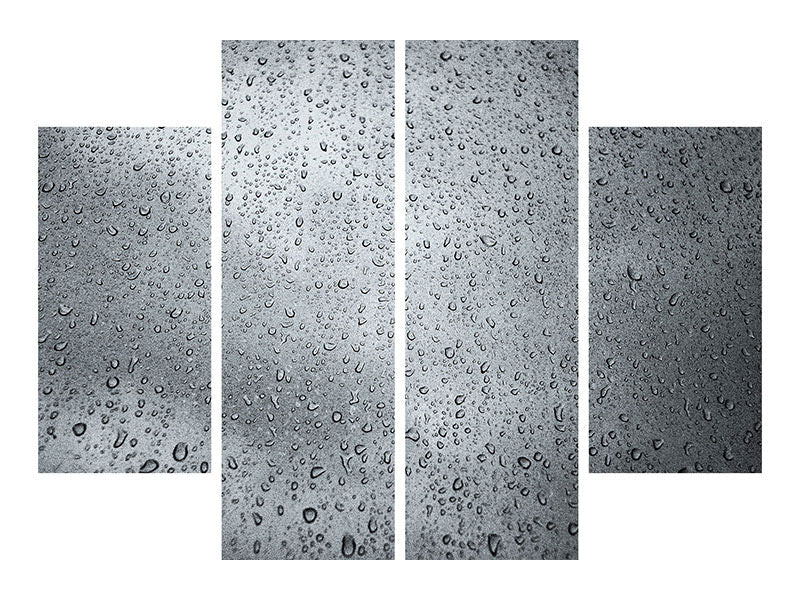 4-piece-canvas-print-dark-raindrops-on-the-wall