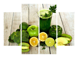 4-piece-canvas-print-ingredients-green-smoothie