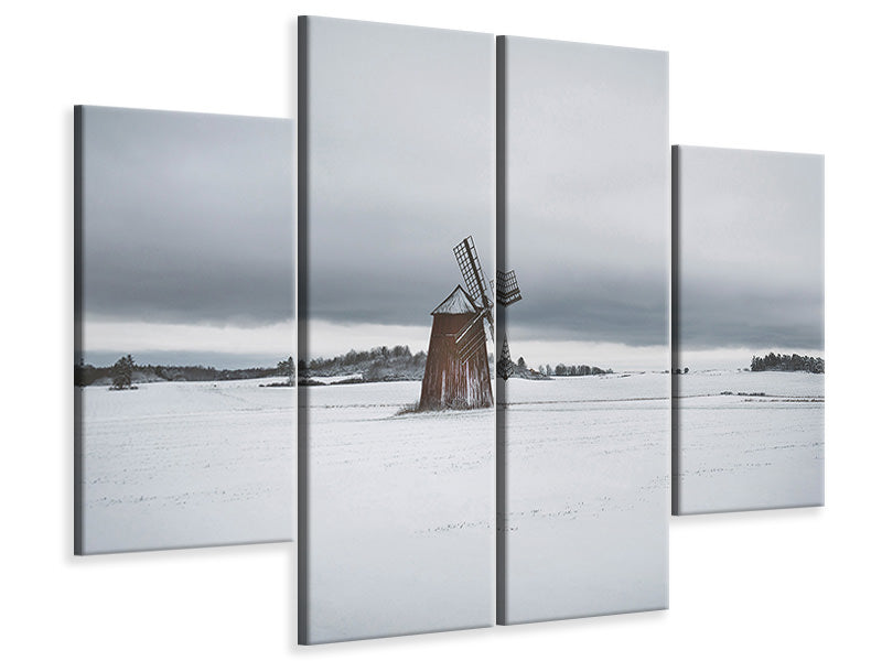 4-piece-canvas-print-moody-windmill