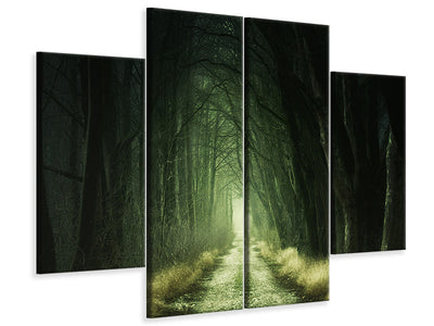 4-piece-canvas-print-mysterious-forest-iii