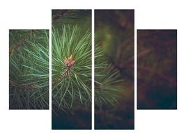 4-piece-canvas-print-pine-tree-close-up