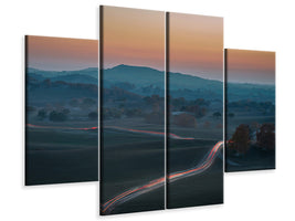 4-piece-canvas-print-prairie-dusk