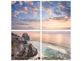 4-piece-canvas-print-romantic-sunset-by-the-sea