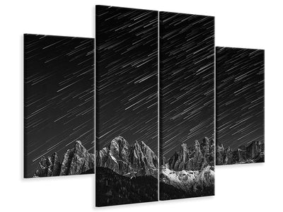 4-piece-canvas-print-starfall-in-the-dolomites