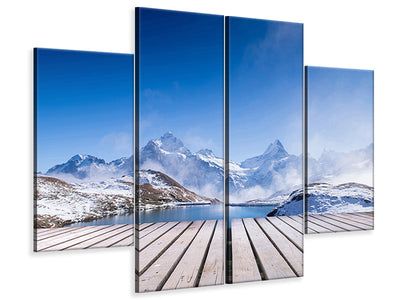 4-piece-canvas-print-sundeck-at-the-swiss-mountain-lake