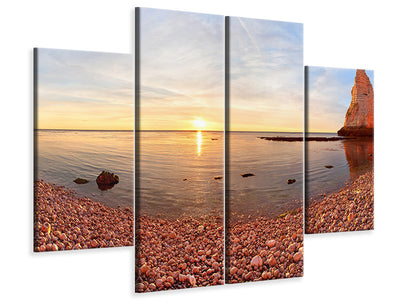 4-piece-canvas-print-sunset-in-atretat