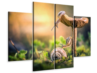 4-piece-canvas-print-the-awakening-of-snails