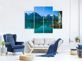 4-piece-canvas-print-the-glacier-lake