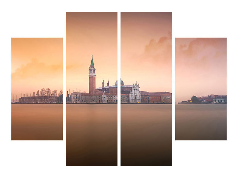 4-piece-canvas-print-venice-pink-sunrise