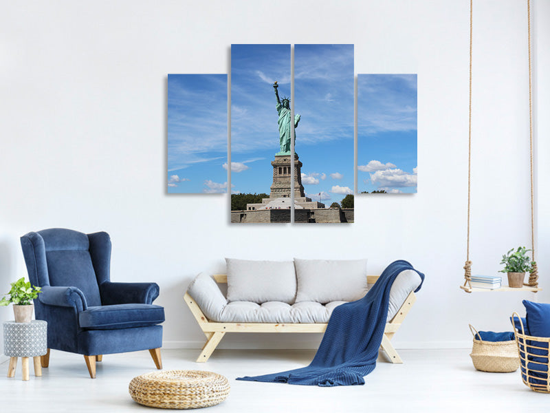 4-piece-canvas-print-view-of-the-statue-of-liberty