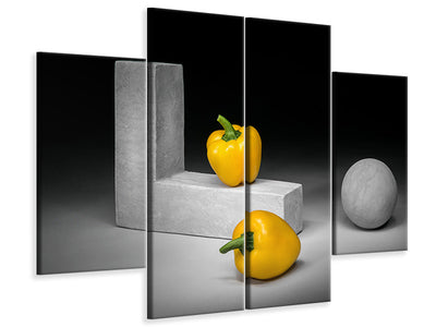 4-piece-canvas-print-yellow-bell-peppers