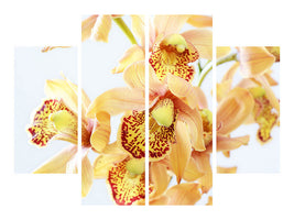 4-piece-canvas-print-yellow-orchid