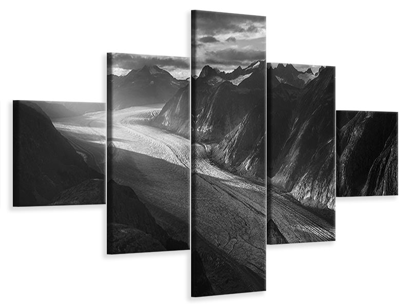 5-piece-canvas-print-gilkey-icefield