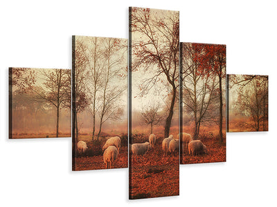 5-piece-canvas-print-last-days-of-autumn