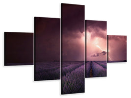 5-piece-canvas-print-lavender-fragrance