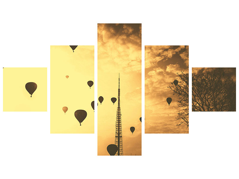 5-piece-canvas-print-many-hot-air-balloons