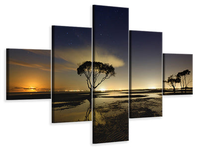 5-piece-canvas-print-moonrise