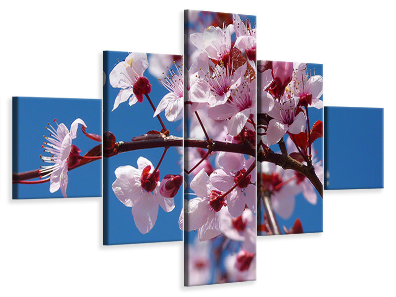 5-piece-canvas-print-the-almond-blossom