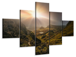 5-piece-canvas-print-trotternish-ridge-light-iii