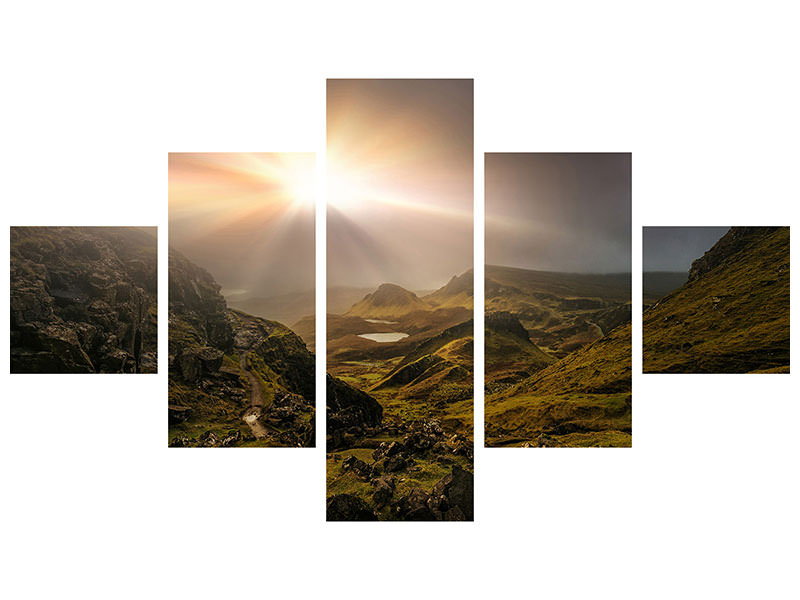 5-piece-canvas-print-trotternish-ridge-light-iii