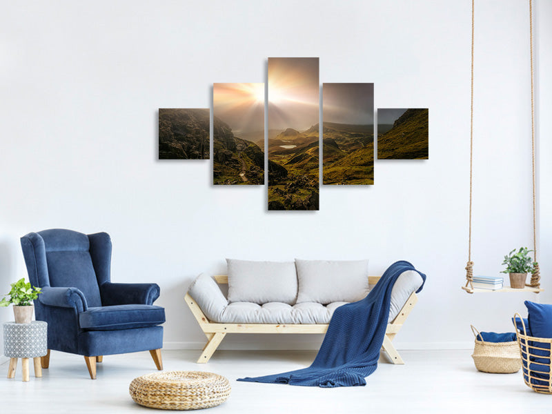5-piece-canvas-print-trotternish-ridge-light-iii