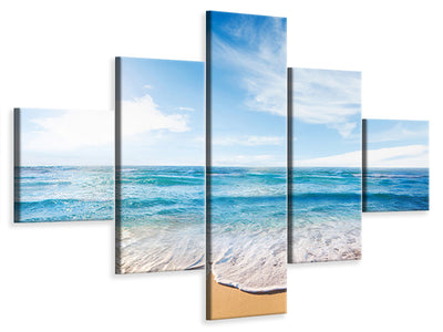 5-piece-canvas-print-waves-in-the-sand