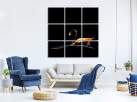 9-piece-canvas-print-the-swan