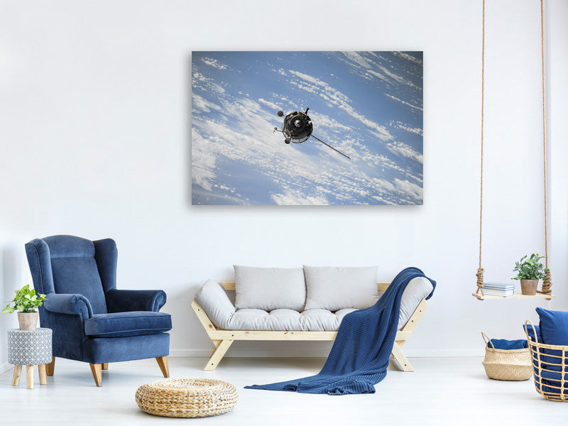 canvas-print-a-satellite-above-the-clouds