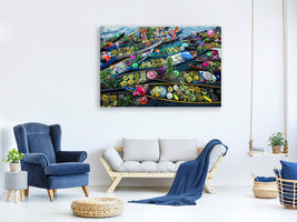 canvas-print-banjarmasin-floating-market