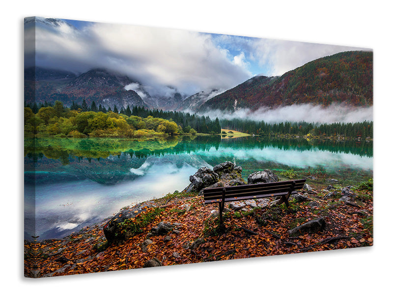 canvas-print-bench-by-the-lake