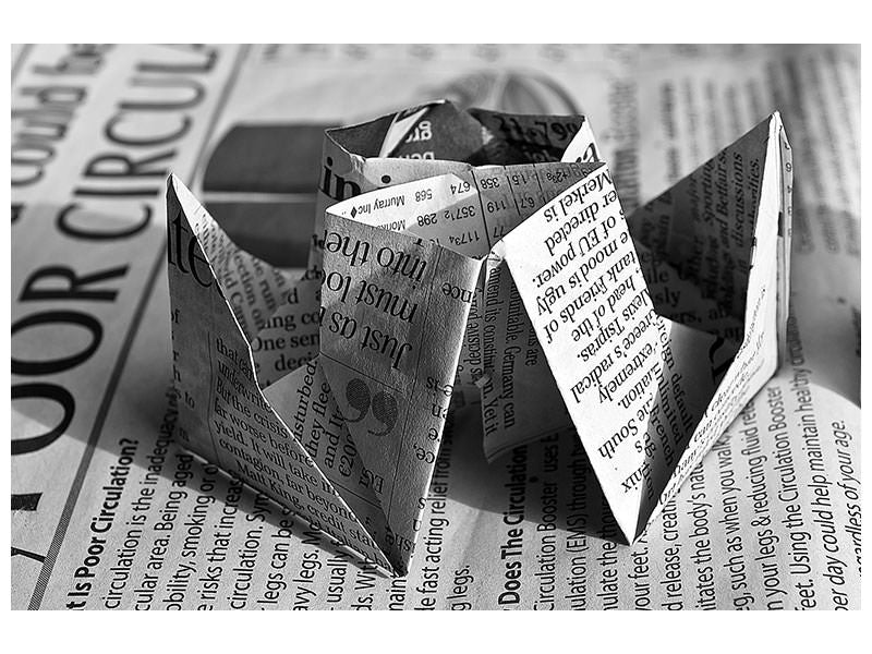 canvas-print-origami-newspaper