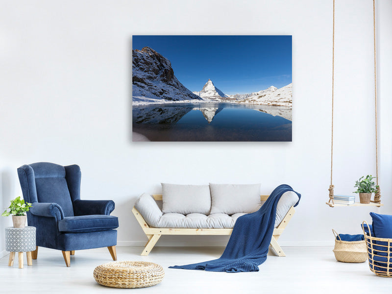 canvas-print-the-riffelsee-on-matterhorn