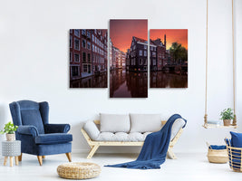 modern-3-piece-canvas-print-amsterdam-dawn