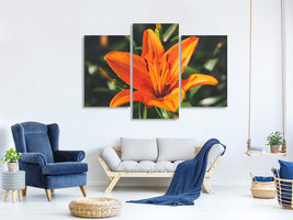 modern-3-piece-canvas-print-lilies-blossom-in-orange-xl