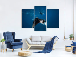 modern-3-piece-canvas-print-manta-ray-ii