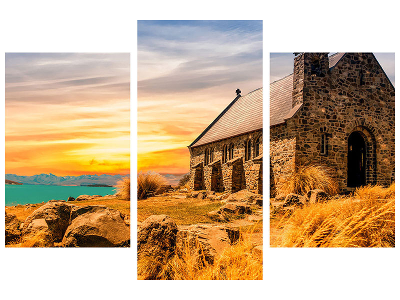 modern-3-piece-canvas-print-the-little-church