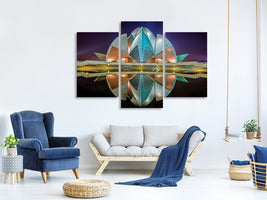 modern-3-piece-canvas-print-the-lotus-temple