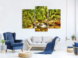 modern-3-piece-canvas-print-waterfall-in-the-forest