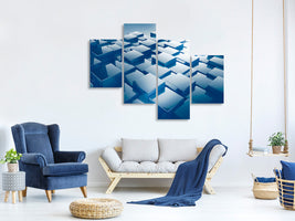 modern-4-piece-canvas-print-3d-cubes-ii