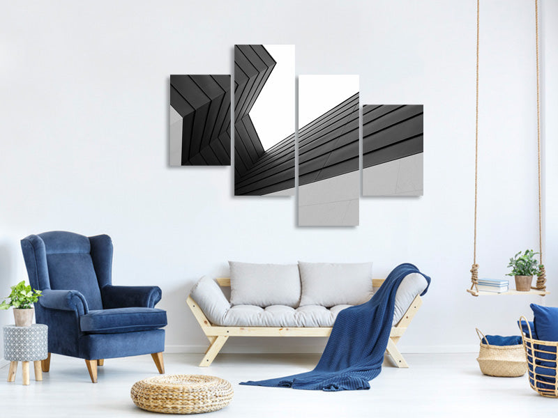 modern-4-piece-canvas-print-broken-lines-ii