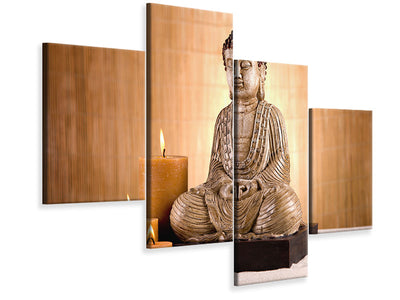 modern-4-piece-canvas-print-buddha-in-meditation