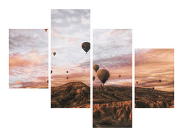 modern-4-piece-canvas-print-cappodocia-hot-air-balloon