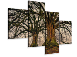 modern-4-piece-canvas-print-ghostly-trees