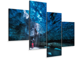 modern-4-piece-canvas-print-ice-cave-a