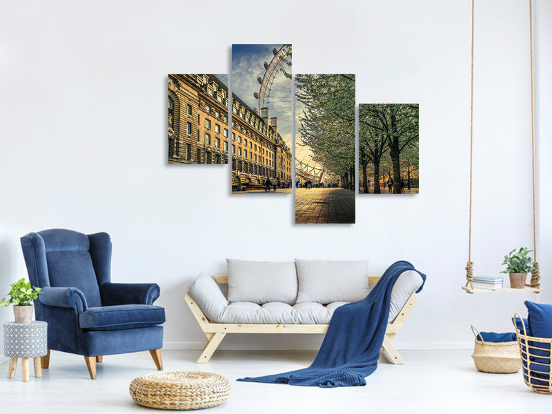 modern-4-piece-canvas-print-last-daylights-at-the-london-eye