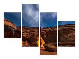 modern-4-piece-canvas-print-moonlight-over-antelope-canyon