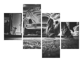 modern-4-piece-canvas-print-oldtimer-repair