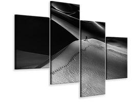modern-4-piece-canvas-print-one-set-of-footprints