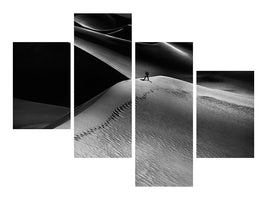 modern-4-piece-canvas-print-one-set-of-footprints