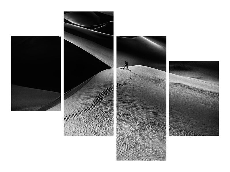 modern-4-piece-canvas-print-one-set-of-footprints